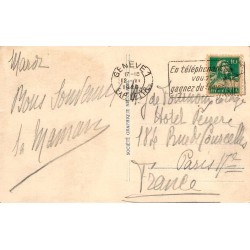 Lac Léman Suisse Carte Postale Ancienne CPA Circulée 1928 Société Graphique Neuchâtel