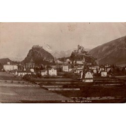Carte postale ancienne Sion vue générale Suisse circulée éditée par C Mussler numéro 120