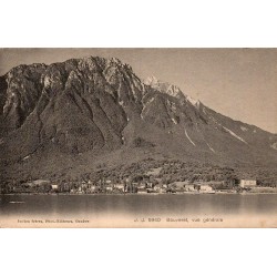 Carte postale ancienne Bouveret vue générale Suisse éditée par Julien Frères J.J. au bord du Léman