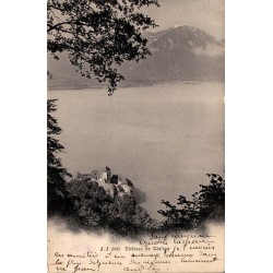 Carte postale ancienne Château de Chillon Suisse éditée par Julien Frères J.J. numéro 2395
