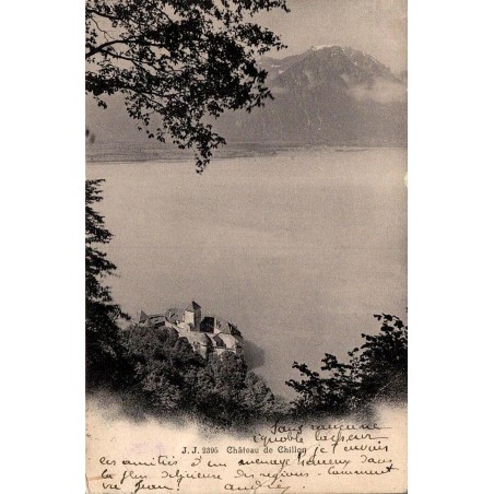 Carte postale ancienne Château de Chillon Suisse éditée par Julien Frères J.J. numéro 2395
