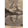 Carte postale ancienne Lac du Riffel et Cervin Riffelsee Matterhorn Suisse éditée par Phototypie Co