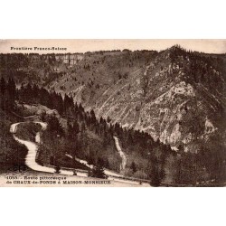Carte postale ancienne Route pittoresque de La Chaux-de-Fonds à Maison Monsieur éditée par C Lardier