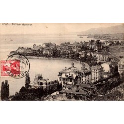 Carte postale ancienne Territet Montreux Suisse circulée en 1905 éditée par Phototypie Co