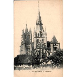 Carte postale ancienne Cathédrale de Lausanne J.J. 962 éditée par Jullien Frères Genève