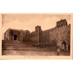 Rabat Remparts des Oudaïas Maroc carte postale ancienne CPA Librairie Moderne numéro 28