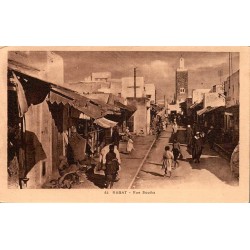 Rabat Rue Souika Maroc carte postale ancienne CPA Librairie Moderne numéro 45 médina