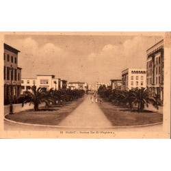 Rabat Avenue Dar El Maghzen Maroc carte postale ancienne CPA Librairie Moderne numéro 39