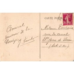 Carte postale ancienne Beaulieu-sur-Dordogne portail d’église