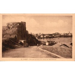 Rabat vue sur le port et la rampe de Sidi Maklouf Maroc carte postale ancienne CPA numéro 25