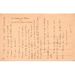 Aïn Aïcha Base et Ouergha Maroc Carte Postale Ancienne CPA Guerre du Maroc