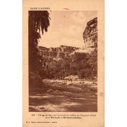 Village berbère canyon Oued El Abiod Rhoufi M Chouneche Algérie carte postale ancienne CPA numéro 118