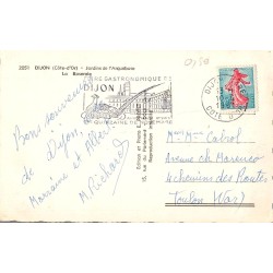 Carte postale ancienne des Jardins de l’Arquebuse roseraie à Dijon Côte-d’Or