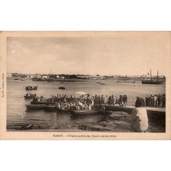Rabat embarcadère des canots automobiles Maroc carte postale ancienne CPA circulée 1926 Schmitt
