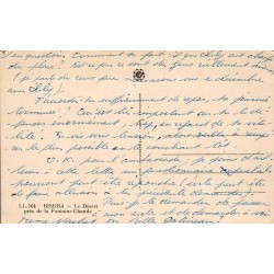 Biskra Le Désert près de la Fontaine Chaude Algérie Carte Postale Ancienne CPA