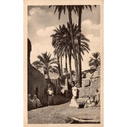 Carte postale ancienne Biskra une rue du Vieux Biskra Algérie CPA série 39