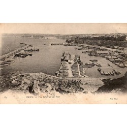 Carte postale ancienne Oran vue générale du port Algérie CPA ND Phot série 85