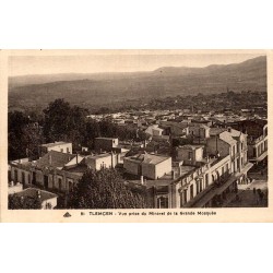 Carte postale ancienne Tlemcen vue prise du minaret de la Grande Mosquée Algérie CPA ND Phot série 81