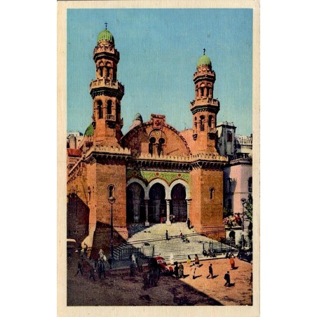 Carte postale semi-moderne Alger La Cathédrale Algérie CPSM circulée 1956 série 18