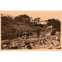 Carte postale ancienne Cherchell théâtre romain Algérie CPA ruines archéologiques