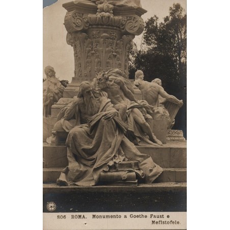 806 - ROMA - Monumento a Goethe Faust e Mefistofele