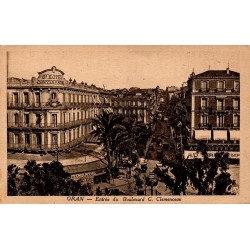 Carte postale ancienne Oran Entrée du Boulevard G. Clemenceau Algérie CPA ND Phot