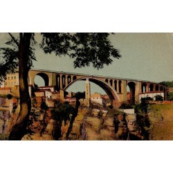 Carte postale ancienne Constantine Pont de Sidi Rached Algérie CPA ND Phot série 932