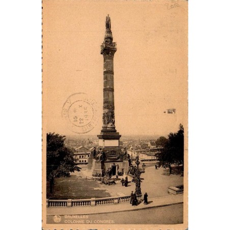Carte postale ancienne Bruxelles Colonne du Congrès Belgique CPA Neurdein