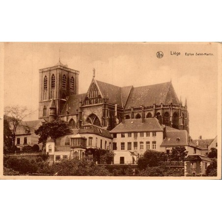 Carte postale ancienne Liège Église Saint-Martin Belgique CPA Neurdein
