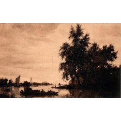 J. Ruysdael - Le Bac - Musée de Bruxelles