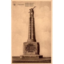 Carte postale ancienne non circulée représentant le Monument Guynemer à Poelcapelle, mémorial de la Première Guerre mondiale.