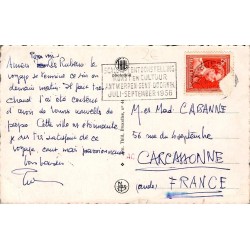 Anvers La Rade Vue Prise en Avion Belgique Carte Postale Semi-Moderne CPSM Circulée 1956