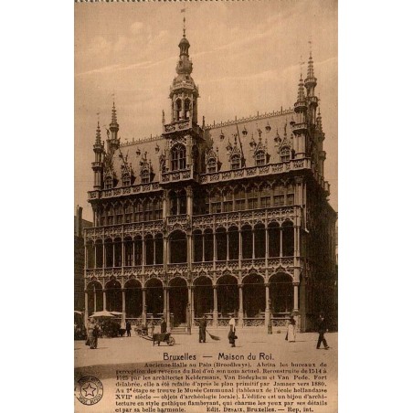 Carte postale ancienne Bruxelles Maison du Roi Ancienne Halle au Pain édition Desaix Belgique