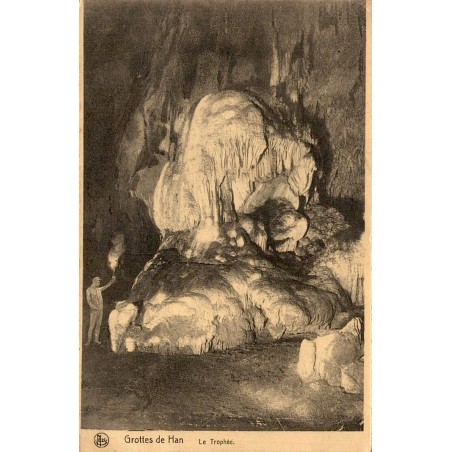 Carte postale ancienne Han-sur-Lesse Grottes de Han Le Trophée Belgique