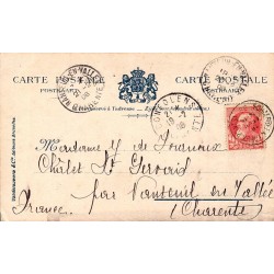 Bruxelles Palais Royal Salle des Marbres Belgique Carte Postale Ancienne CPA Intérieur