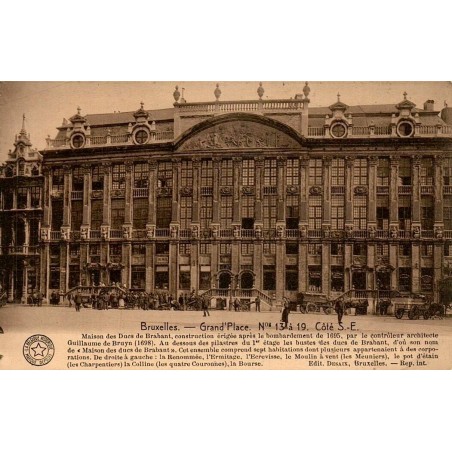 Carte postale ancienne Bruxelles Grand-Place Maison des Ducs de Brabant édition Desaix