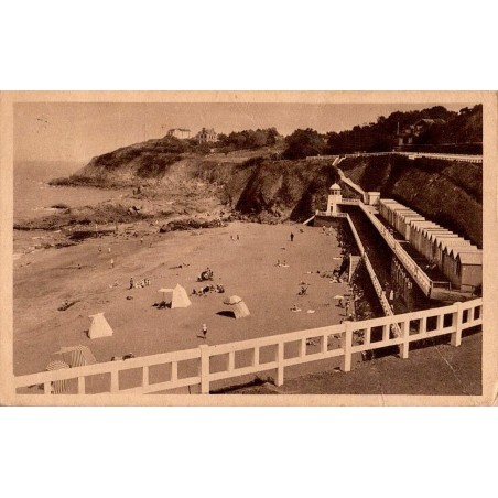 Carte postale ancienne de la grève des Châtelets et de la pointe du Sémaphore à Saint-Quay-Portrieux