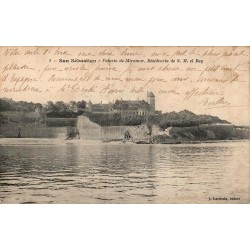 Carte postale ancienne San Sebastián Palais de Miramar résidence royale Espagne