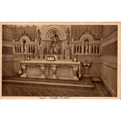 Loyola chapelle Saint-Joseph carte postale ancienne CPA intérieur du sanctuaire avec maître-autel en marbre.