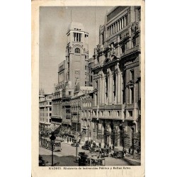 Madrid Ministerio de Instrucción Pública y Bellas Artes carte postale ancienne CPA