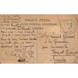 Barcelona Puerto Espagne Carte Postale Ancienne CPA Monument à Christophe Colomb Circulée
