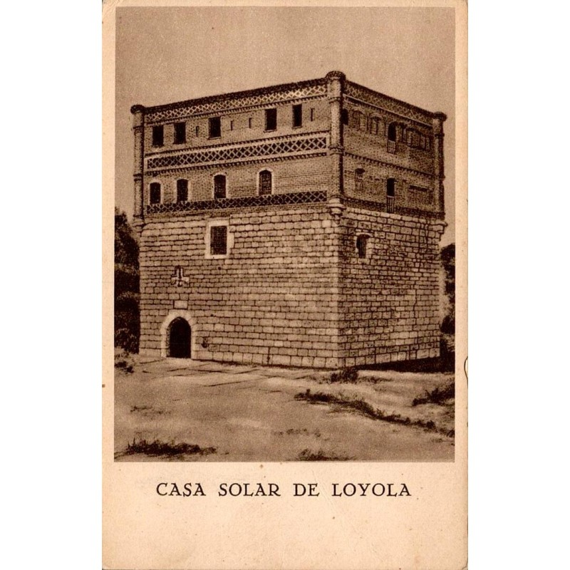 Casa Solar de Loyola maison natale Saint Ignace Espagne carte postale ancienne CPA
