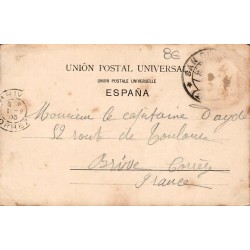 San Sebastian El Muelle Espagne Carte Postale Ancienne CPA Port et Vapeurs R.&J.
