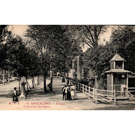 Barcelona Parque Colección Zoológica carte postale ancienne CPA A.T.V. 42 parc de la Ciutadella