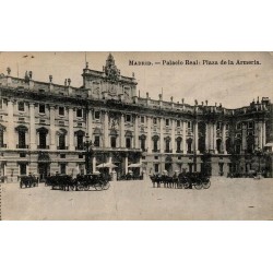 Madrid Palacio Real Plaza de la Armería carte postale ancienne CPA palais royal Espagne