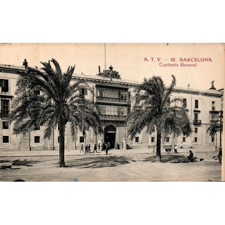 Barcelona Capitania General carte postale ancienne CPA A.T.V. 28 façade historique