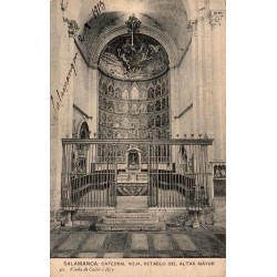 Salamanca Catedral Vieja Retablo del Altar Mayor carte postale ancienne CPA Viuda de Calón e Hijo