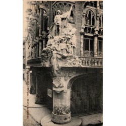 Barcelona Orfeón Grupo Alegórico Palau de la Música Catalana carte postale ancienne CPA