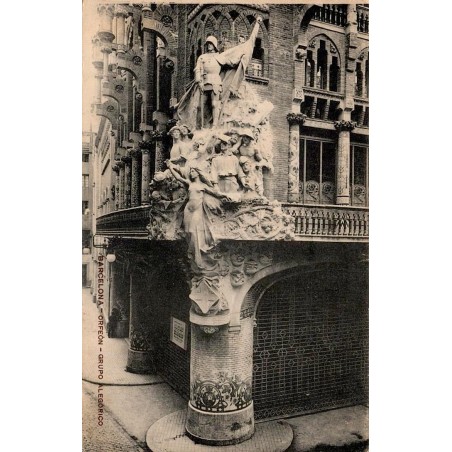 Barcelona Orfeón Grupo Alegórico Palau de la Música Catalana carte postale ancienne CPA