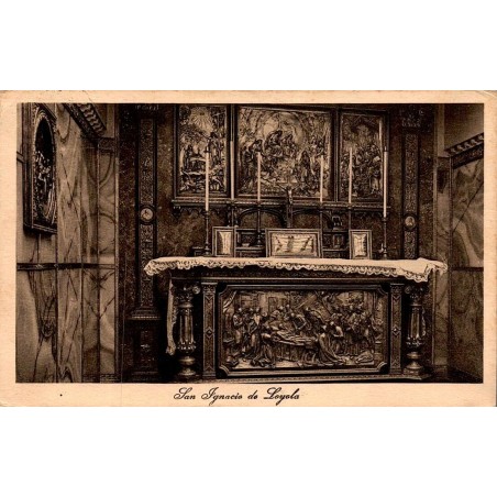 Loyola Capilla y Camarín de San Ignacio carte postale ancienne CPA autel sanctuaire